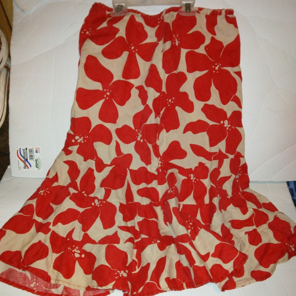 Putumayo linen Below Knee Length skirt